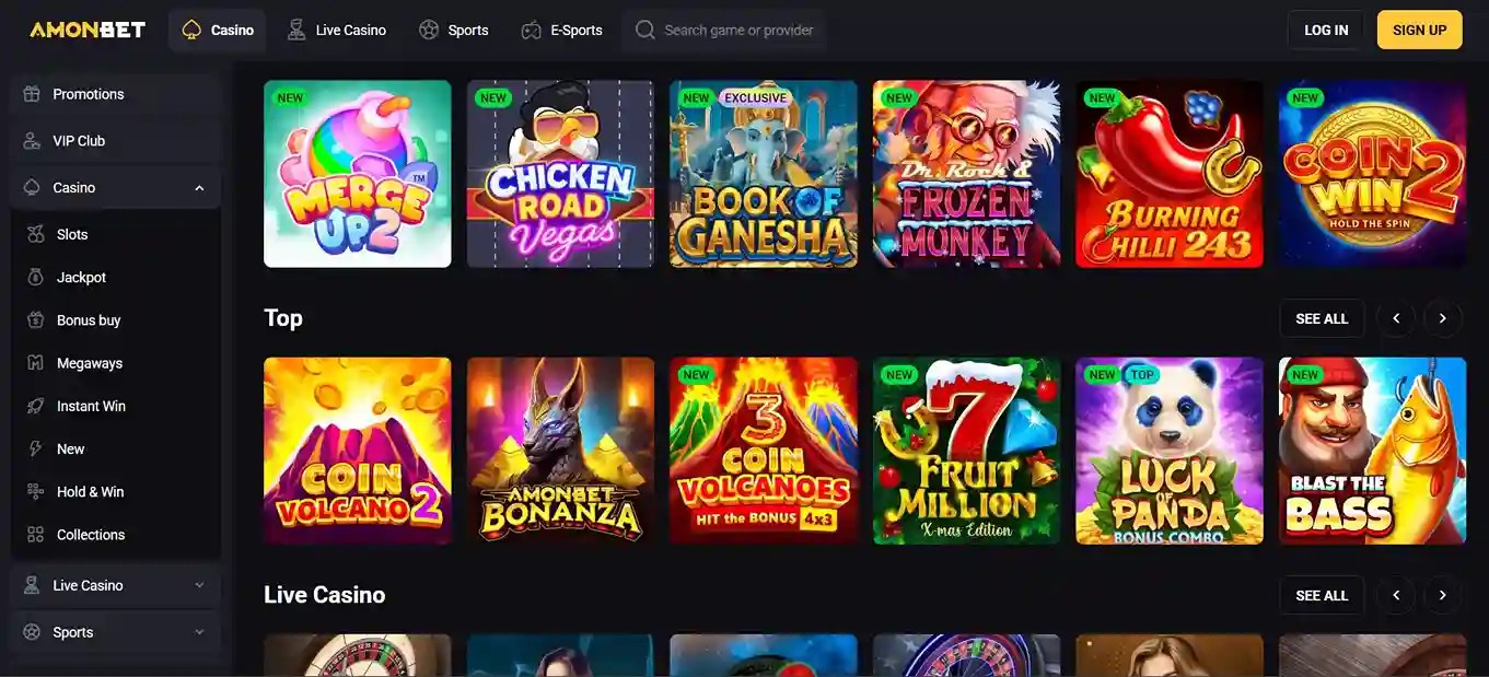 Amon Bet Casino Review for UK Players